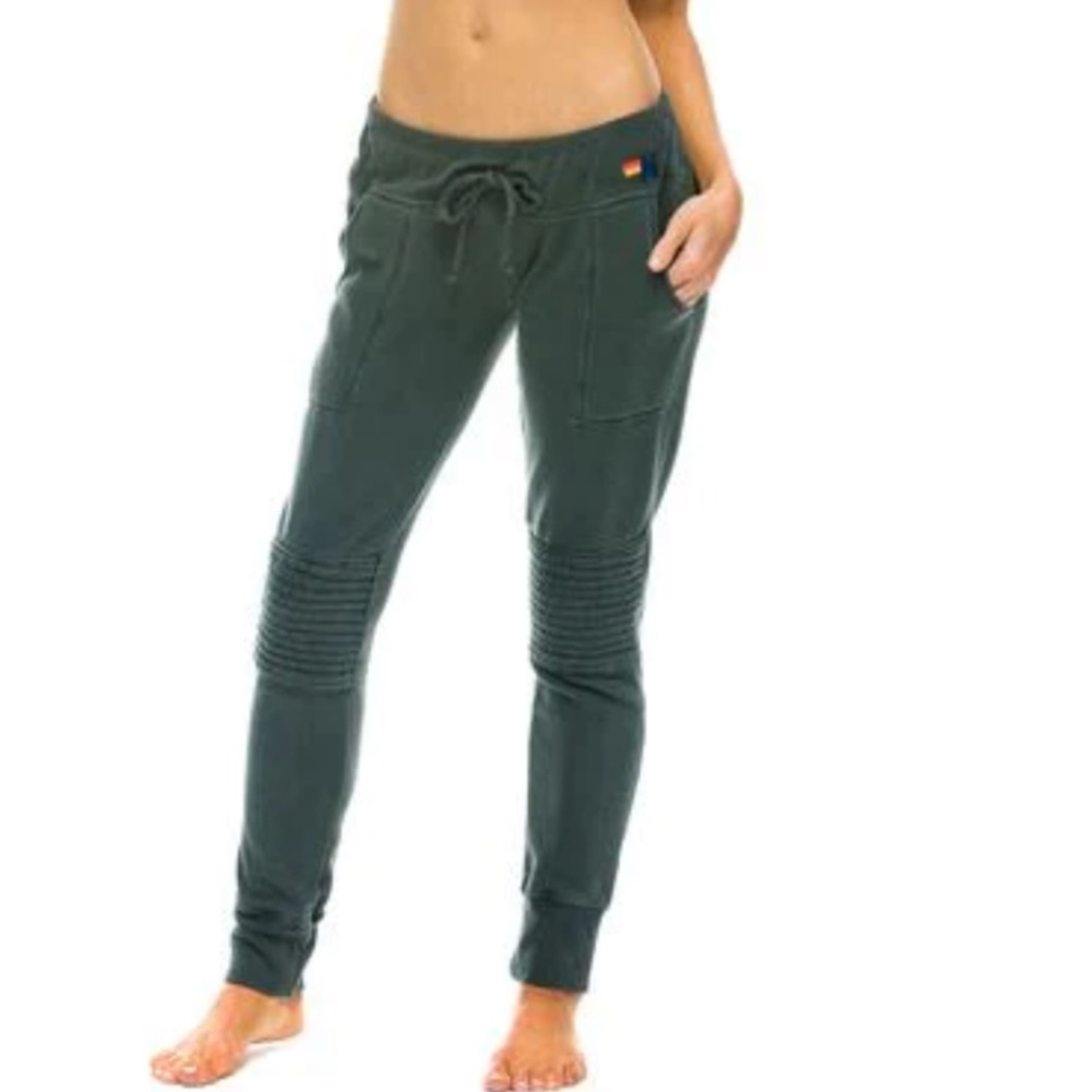 AVIATOR NATION Dark Grey Coup Sweatpants Size Small